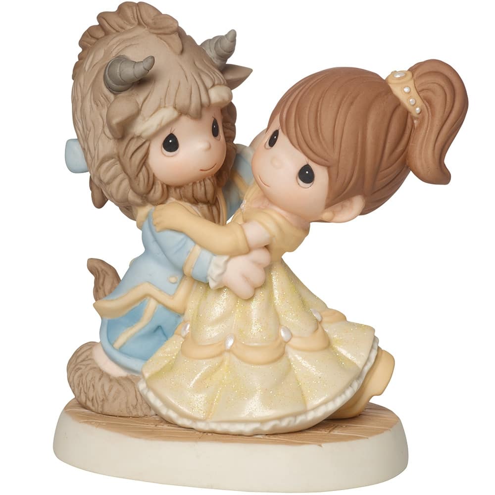 Precious Moments Disney&#xAE; You Are My Fairy Tale Beauty &#x26; The Beast Bisque Porcelain Figurine